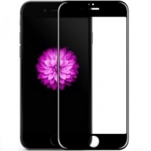 Folie de sticla Apple iPhone 6, cu margini colorate Negru - Img 1