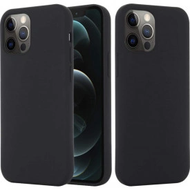 Husa Apple iPhone 12 MINI, Elegance Luxury, Silicon TPU Slim Antisoc NEGRU
