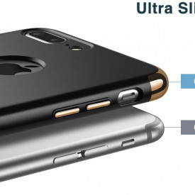 Husa Apple iPhone 7 Plus, Elegance Luxury 3in1 Black