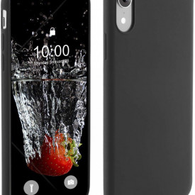 Husa Apple iPhone XR, Elegance Luxury, Silicon TPU Slim Antisoc NEGRU