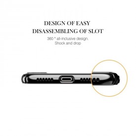 Husa Kingxbar pentru Apple iPhone X design Cristale Swarovski - Black