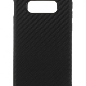Husa pentru Samsung Galaxy S10, Perfect Fit, cu insertii de carbon, negru