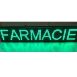 Panou Led de Exterior Programabil/Reclama Luminoasa 100x40 VERDE ideala pentru FARMACIE