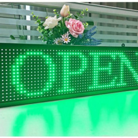 Panou Led de Exterior Programabil/Reclama Luminoasa 200x40cm VERDE