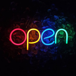 Reclama Luminoasa Neon LED "OPEN" – Atrage Clientii Instant