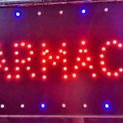 Reclama Text LED - Farmacie / animatie luminoasa dinamica NOU