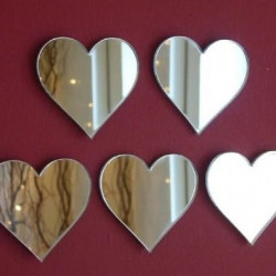 Set 100 Oglinzi Acrilice Autoadezive, Model INIMA , 4x4 cm, Silver - Ideale pentru decorarea peretilor