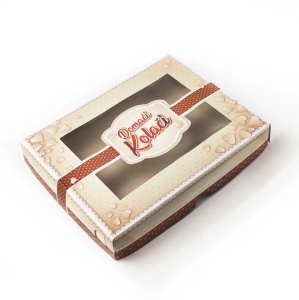 Kutija za kolače – Braon, 1 kg(set 5 kom)