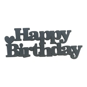 Mali toper Happy Birthday (tamno sivi)