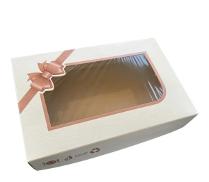Kutija za kolače 0.5 kg(mašna štampa) (set 5 kom)