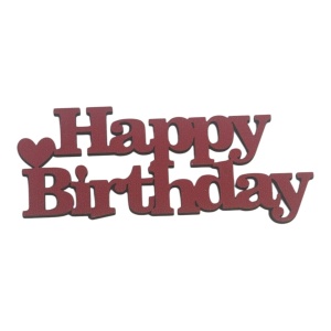 Mali toper Happy Birthday (crveni)