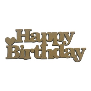Mali toper Happy Birthday (zlatni)