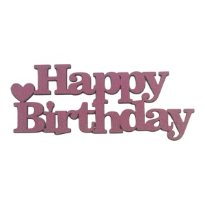 Mali toper Happy Birthday (roze)