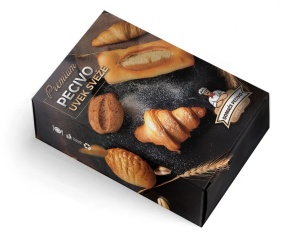 Kutija za slana peciva 1kg 17x23x7 cm – plastificirana kartonska kutija, set 5 kom