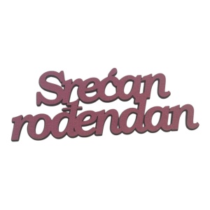 Mali toper srecan rodjendan latinica (roze) P