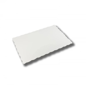 Podmetač za tortu 29x44 karner, 3 mm, obostrana bela folija