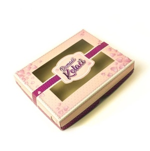 Kutija za kolače – ljubičasta, 1 kg(set 5 kom)