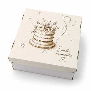Kutija za tortu 34x34x18 cm – Sweet Moments. Set 5 kutija