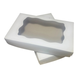 Kutija za kolače 2 kg – 35×21×6 cm, plastificirana (set 5 kom)