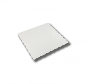 Podmetač za tortu 33x33 karner, 3 mm, obostrana bela folija