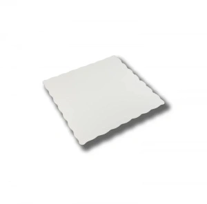 Podmetač za tortu 33x33 karner, 3 mm, obostrana bela folija