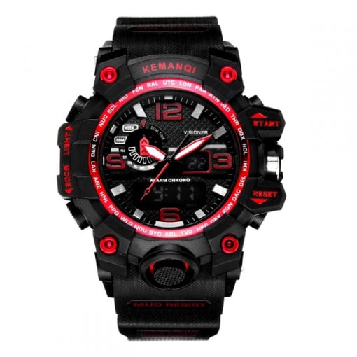 Ceas Barbatesc KEMANQI CS1011, curea silicon, digital watch