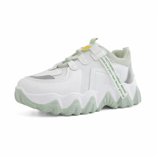 Pantofi sport dama AD111, model alb / verde