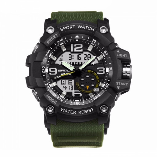 Ceas Barbatesc SKMEI CS1166, digital watch, model verde