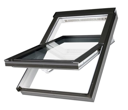 Fereastra de mansarda Fakro PTP-V U3 Z-Wave cu rama EZV-A + XDP