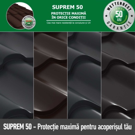Tabla acoperiș Wetterbest Gladiator 0,5 mm SUPREM