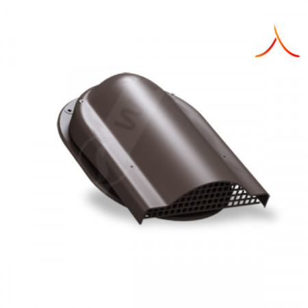 Element ventilare tablă falțuită click maro închis