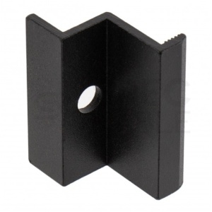 Clemă finală aluminiu anodizat negru 30/35mm