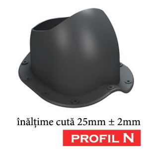Coș ventilație Wirplast EVO Ø150 mm pentru țiglă metalică BILKA Clasic