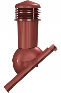 Coș ventilatie țiglă solzi PLUS Ø 125 mm roșu