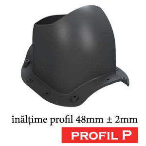 Aerisire discretă acoperiș profil P Rolling design plat Wirplast