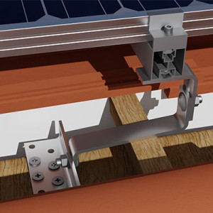 Kit structura montaj 3 panouri fotovoltaice acoperis tigla
