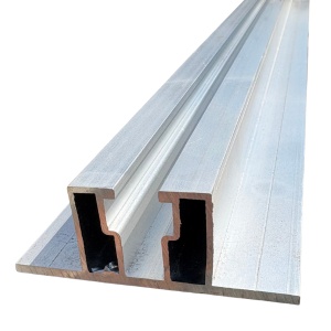 Profil Aluminiu 24.5 mm x 4,3 ml– Șină Montaj Panouri Fotovoltaice