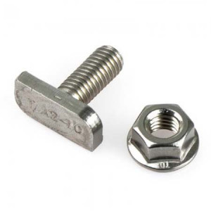 Set surub tip cap T 10 x 25 cu piuliță autoblocantă - Img 1