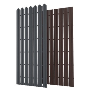 Șipcă Metalică Dreaptă Mat 0,5 mm Wetterbest – Garduri Moderne cu Linii Minimaliste