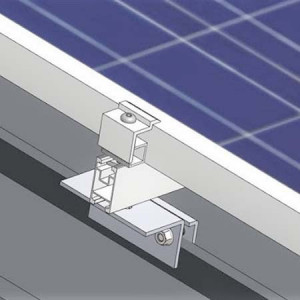 Suport panou fotovoltaic pentru tablă click, fălțuită, retro panel - Img 6