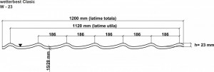 Tigla metalica Wetterbest Clasic, 0.45 mm LUCIOS