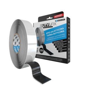 Aplicare banda dublu adeziva butil pe suprafete metalice si PVC