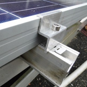 Conector final profil aluminiu fotovoltaic