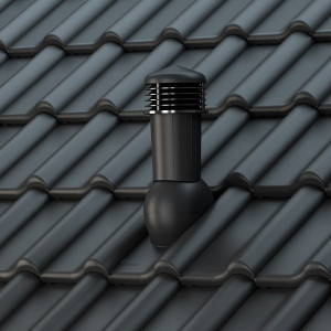 Coș de Ventilație Țiglă Balance | Sistem 125 mm Wirplast | Aerisire și eliminare condens