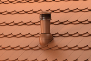Coș ventilație Wirplast 125 mm pentru țiglă solzi aerisire acoperiș