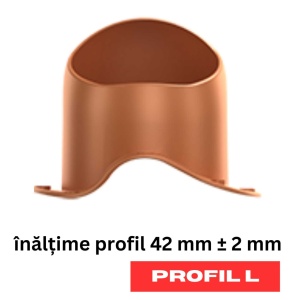 bază de trecere Wirplast EVO pentru țiglă metalică cu profil înalt L