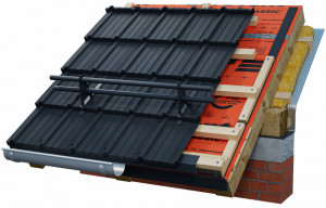 SET Parazapadă cilindrică 2 m + 3 suporți țiglă metalică
