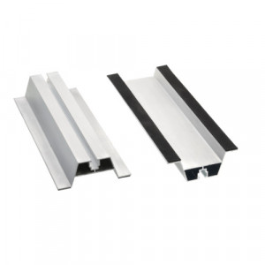 Șină Mini RAIL 40 x 300 mm cu EPDM – Profil Montaj Panouri Fotovoltaice pe Tablă Cutată