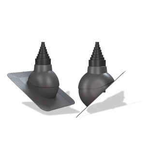 Element etanșare stâlp antenă Ø19-90mm pentru șindrilă bituminoasă