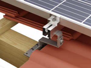 Kit structura montaj 3 panouri fotovoltaice acoperis tigla
